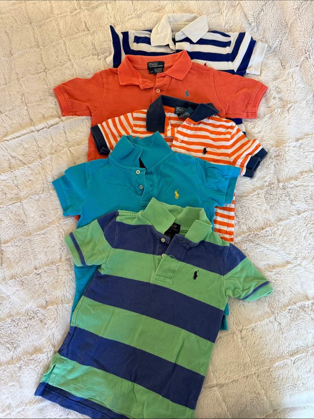 Polo by Ralph Lauren Kids Multi-Color Striped Polo Lot